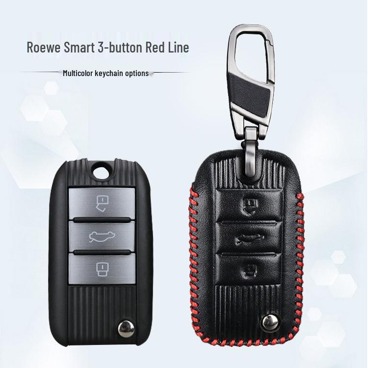 Roewe RX5/i6/eRX5 Smart Key Cover Genuine Leather Keychain