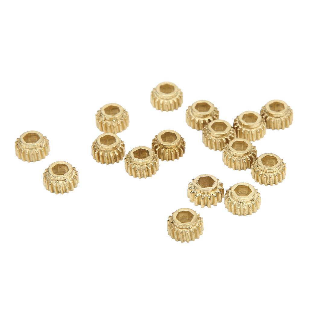 18Pcs Tuning Peg Gear Hex Hole Metal for Classical Guitar String Tuners Ratio 1:18