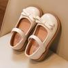Children Leather Shoes Spring Autumn Non-Slip Girls Wedding Shoes Simple School Versatile Soft Kids Fashion Flat Shoes Hook Loop