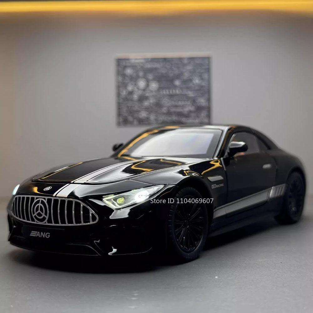 1:Масштаб 22 Модель Sl63 G800 Миниатюрная машинка Игрушки Литой сплав Транспортные средства Управление передними колесами Звук Свет Модели с оттягиванием назад Подарок для взрослых