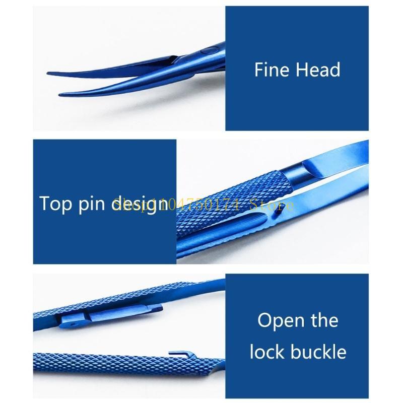 Stainless Steel Needle Holder Ligature Separators Placer Curved Tip Straight Tip for Sewing Cosmetic Surgical top sale