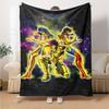 Space Warriors' Alliance Flannel Blanket Super Soft Warm Cozy Blanket For Sofa Bed Office Travel Allseason Home Decor Gift