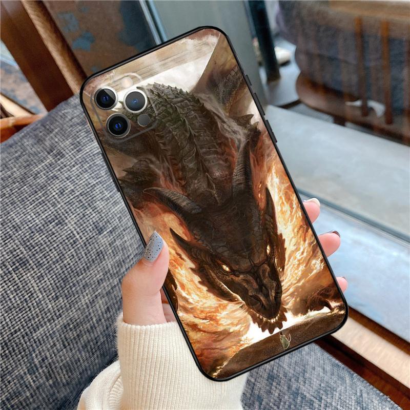 Dragon Cool Art Phone Case For iPhone 16 15 14 13 12 11 Pro Max 12 13 mini XR 15 16 Plus 16e Cover Shell