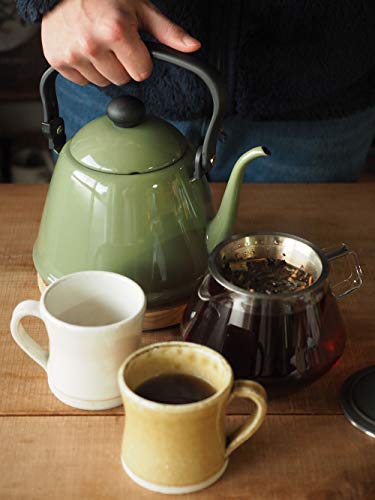 Noda Horo Drip Kettle II Enamel, 0.6 Gal (2 L), In