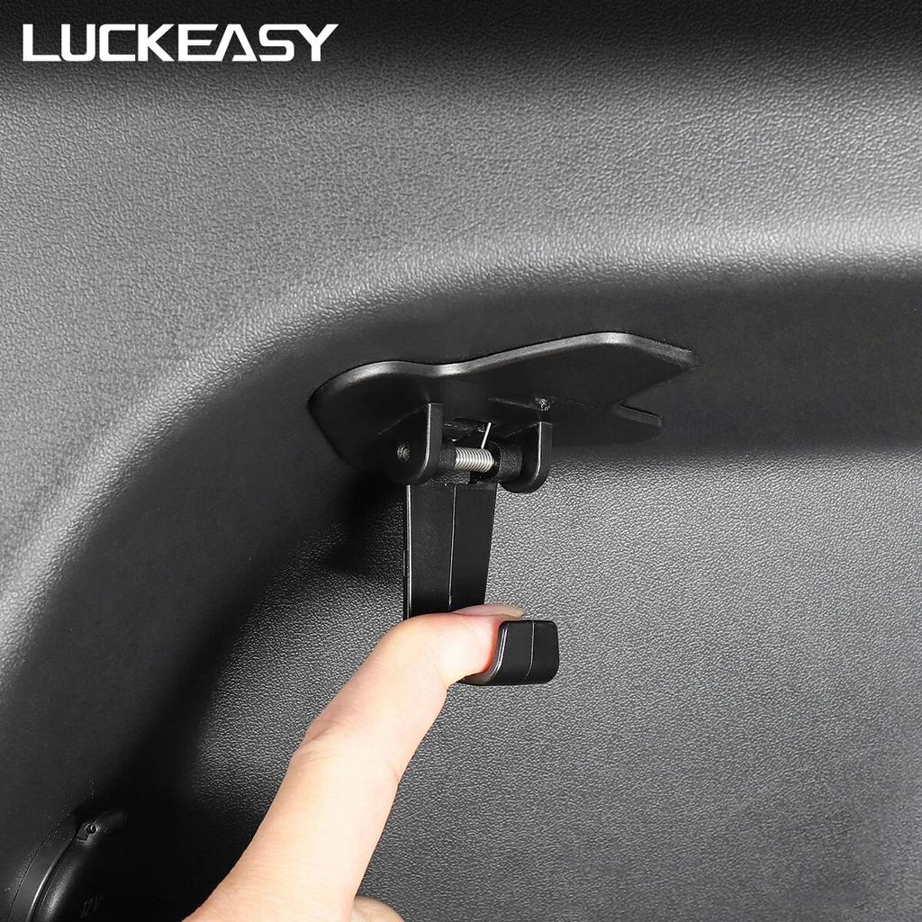 For Tesla Model Y 2022 Car Rear Trunk Retractable Hook Auto Modification Accessories ABS Trunk Storage Holder Hook 1 Pcs