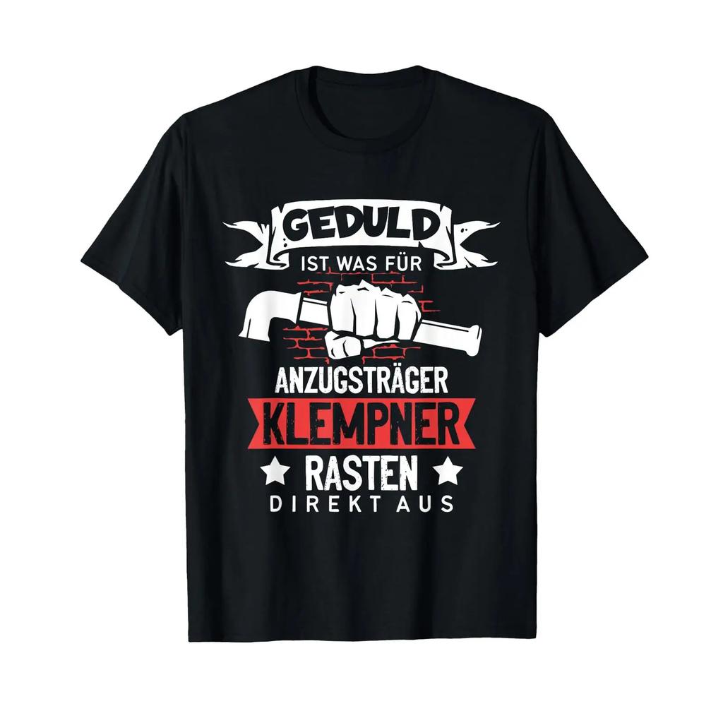 T Shirt With Plumbers Snap Out Heizungsbauer Installateur Vintage Washed Comfortable Casual Slightly Homme Graphic Breathable