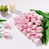 30Pcs Fake Tulips Artificial Flowers with Stems Faux Tulips Bouquet Real Touch Flower for Wedding Home Kitchen Spring Easter Mother's Day
