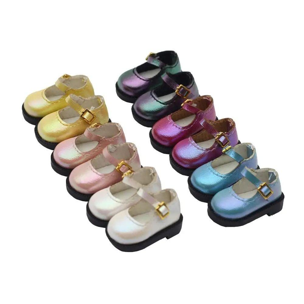 Lightweight 10cm Cotton Doll Shoes PU Leather Leather Boots Doll PU Leather Shoes  Clay Dolls