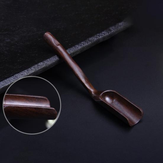 Wooden Tea Spoon Long Handle Comfortable Grip Loose Tea Measuring Scoop Shovel Chinese Kung Fu Tea Accessory
