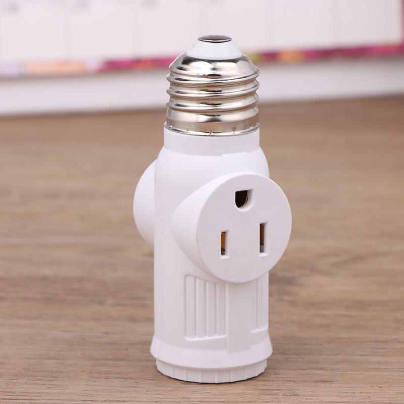 Белый черный штекер питания США к E26 к адаптеру лампы США патрон цоколь цоколь выключатель тяга света Америка преобразование