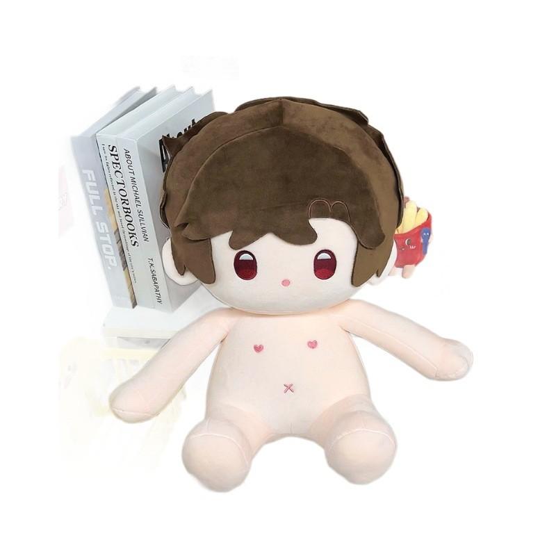 And Light Night Evan Charlie Doll Sitting Posture Naked Plush Toy Fans Gift 40cm