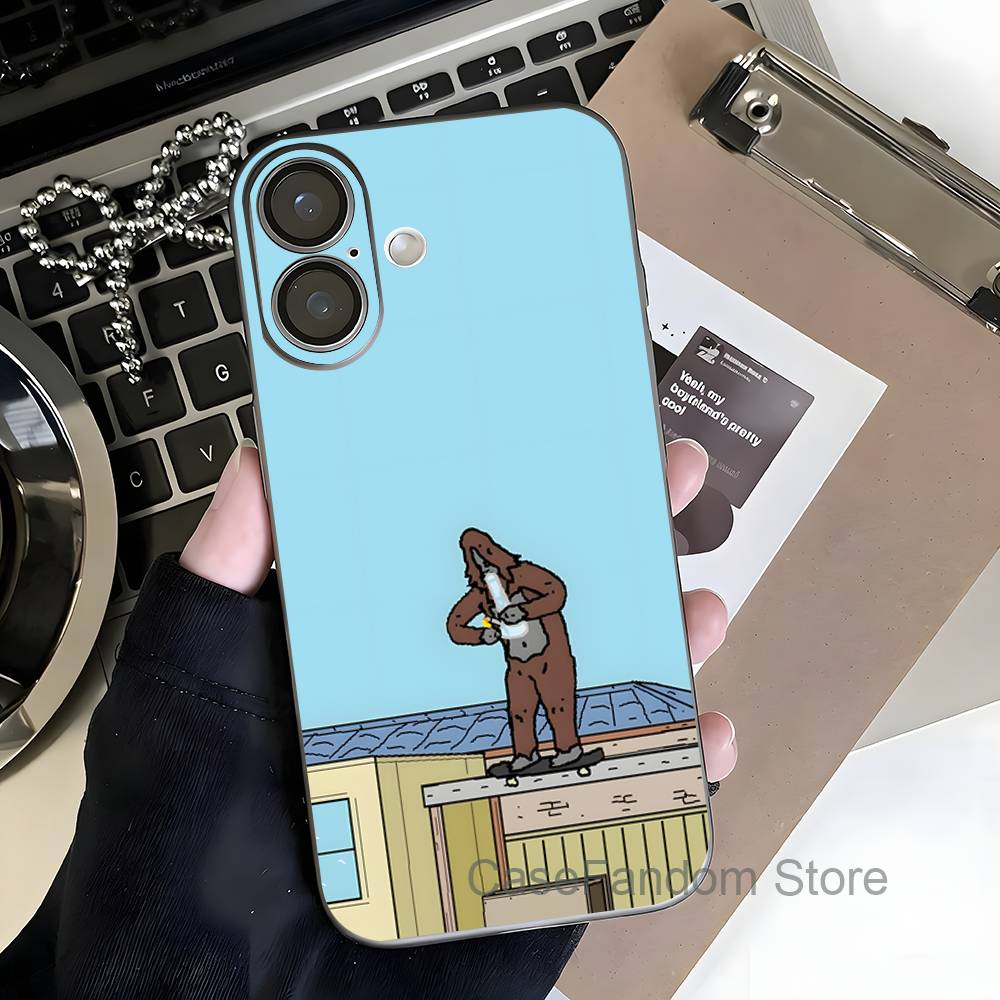 Sassy The S-Sasquatch Transparent gray Phone Case For iPhone 17,16,15,14,13,12,11,Pro,Max,Plus Magnetic Wireless Charging