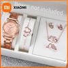 Xiaomi 6PCS/Set Women's Watch Fashion Rhinestone Stainless Steel Band Quartz Watch Jewelry Set Reloj Mujer (Without Box)