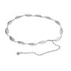 Women Chain Belt Waist Chain Belts for Dress Jeans Adjustable Leaf Chain Belt Waist Belt Ladies Body Costume Jewelry