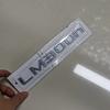 Glossy Black Silver 3D Metal Car Rear Trunk Emblem Badge Letters Decal  For LM300 LM300H LM350 Emblem Letters Accessories