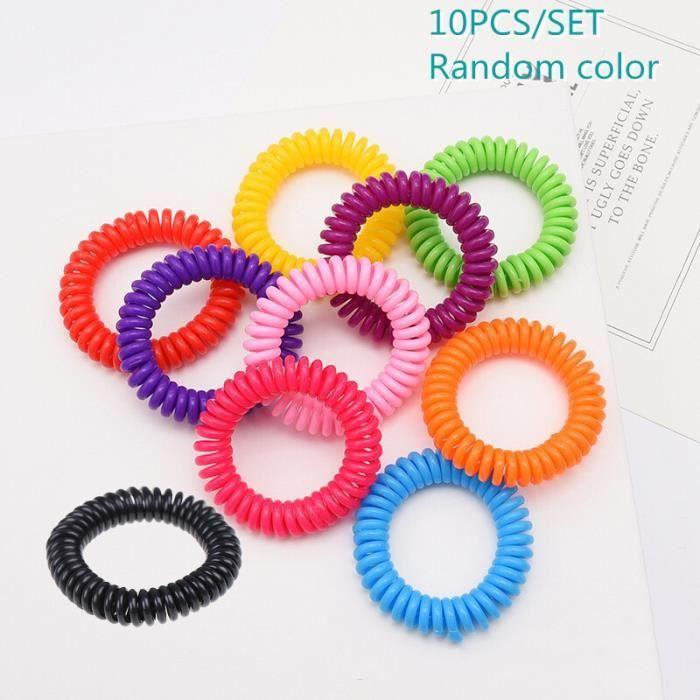 Pest Repellent, Natural Mosquito Repellent Bracelet, 10 Pieces, Waterproof Spiral Wristband - RN[B8947019]