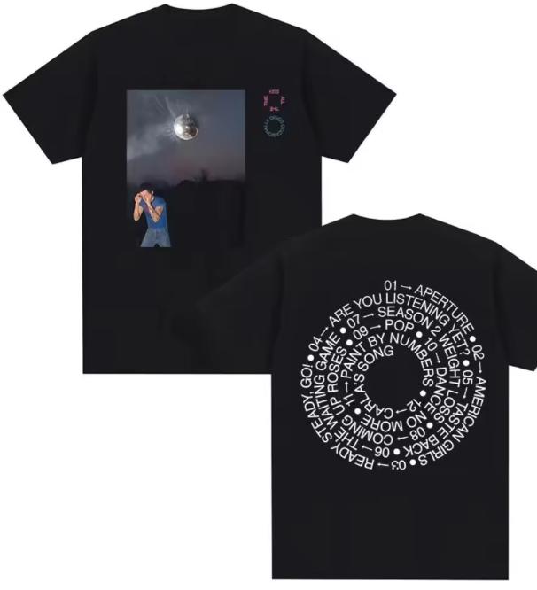 Harry Styles Often Kisses Hunting Wind Style 2026 Album Pattern TShirt For Unisex And Unisex Summer ShortSleeved TShirt