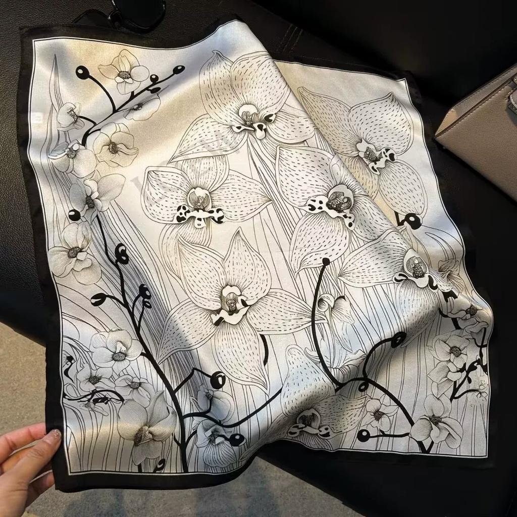 100% натуральный шелковый шарф женский бандана квадратные шарфы шарф платок шелковица мода роскошь высокое качество хиджаб платок женский