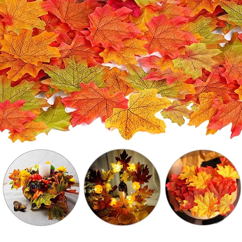 1set Maple Leaf Transparent Balloon Autumn Fake Leaves Garland Maple Leaves Vine Thanksgiving Halloween Wedding Party Decoration