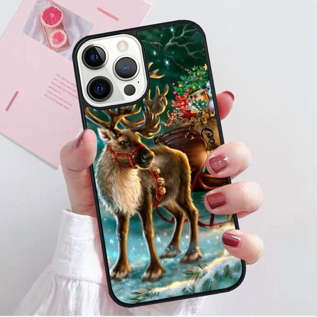 Чехол-ракушка с оленем для iPhone 17 Air 15 16 14 13 12 Pro Max 11 Pro Max Plus Чехол для телефона