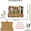 Colorful Cat Pattern Key Hanger Wooden Keychain Holder Useful Wall Key Holder  Porch Decoration