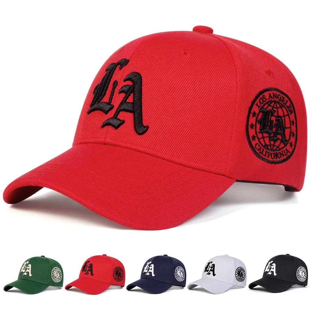 Unisex Los Angeles Letter Embroidery Baseball Caps Outdoor Adjustable Spring and Autumn Casual Sunscreen Hat