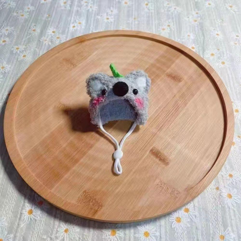 Fashion Woolen Plush Hat Mini Pet Supplies Animal Doll Hat for Hamster Golden Silk Bear