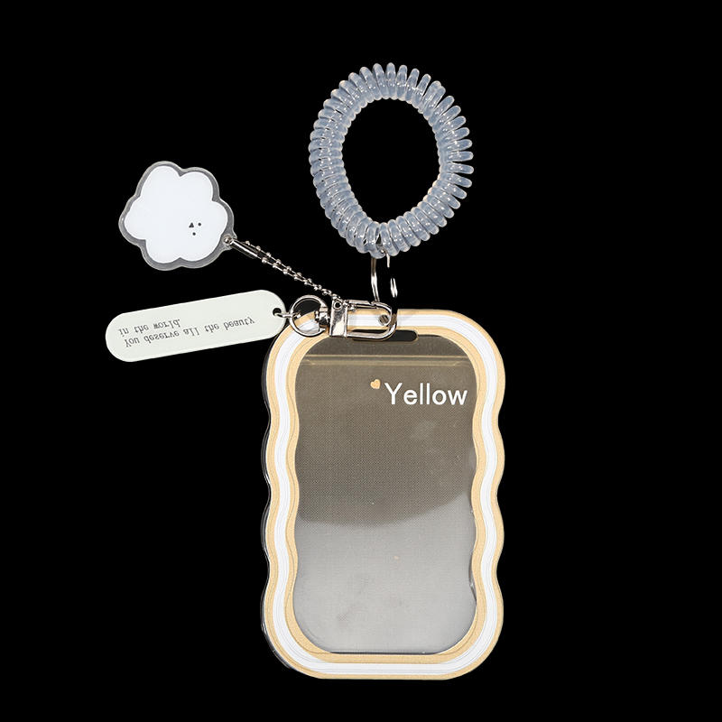 Креативный дизайн Kpop держатель для фотокарточек Прозрачный держатель для карточек Брелок для фото чехлы для автобусных карточек Чехол для студенческих карточек Защитник для фотографий