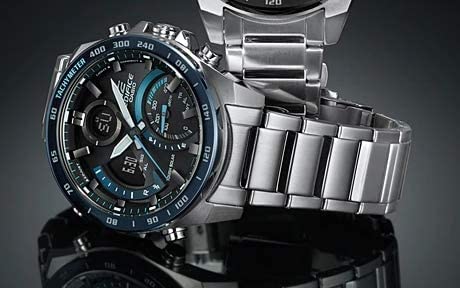 Casio EDIFICE Bluetooth Солнечный Хронограф Часы ECB-900DB-1B Календарь Аналого-Цифровые Черно-Синие Нержавеющая Сталь Водонепроницаемые Деловые Спортивные