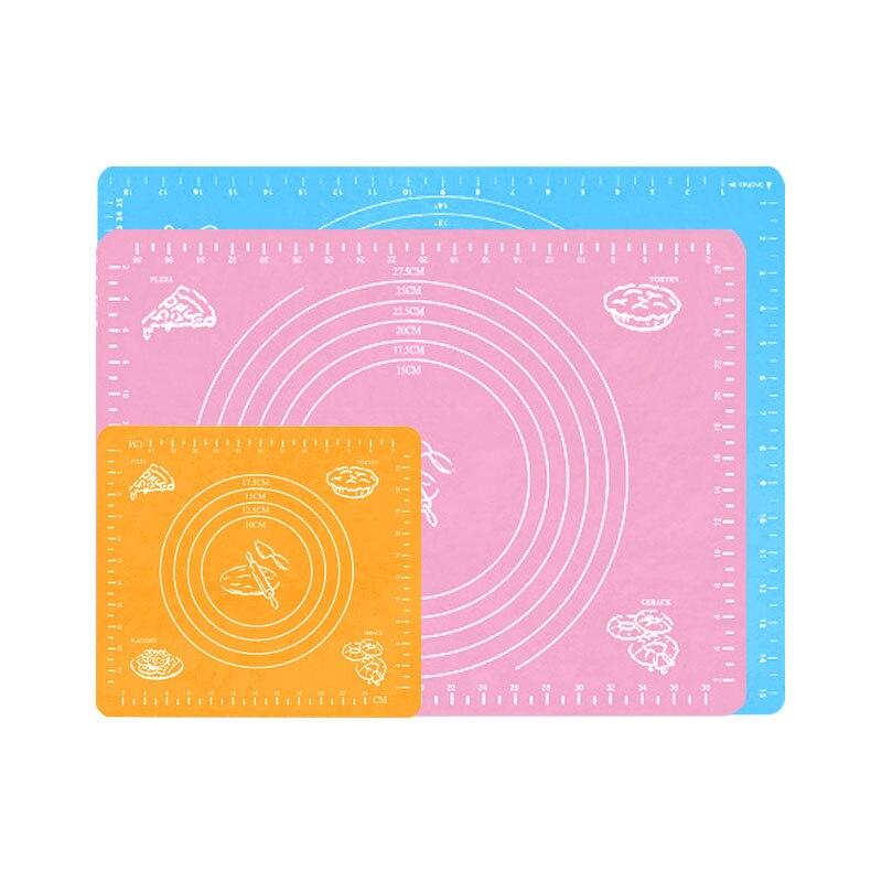 Антипригарный силиконовый коврик для выпечки, аксессуары для выпечки, многоразовый раскаточный коврик для инструментов для теста, кондитерских изделий, моющийся столовый лист