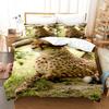 Animal Leopard Bedding Sets Quilt Bed Cover Comforter Duvet Cover Pillow Case 2-3 Pieces Sets Kids Adult Bedroom Decoration