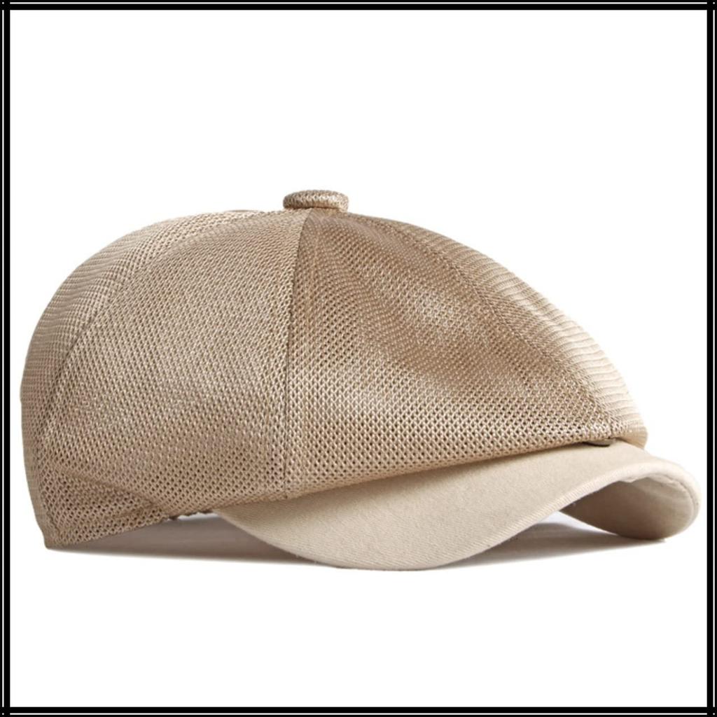 Сетчатый берет CA829 [Белый Клык], Однотонный, Кепка, Шляпа, Для улицы, Для рыбалки, Мужской, Женский, (черный)