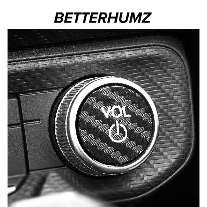 Make of Alcantara Betterhumz For Ford Mustang GT 2024 2025- Car Center Console AD Volume knob Trim Stickers Interior Accessories