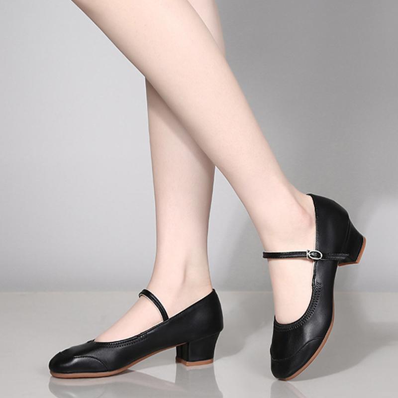 Кожаные туфли для латинских танцев женские взрослые мягкие подошвы танго стандартные танцевальные туфли современные туфли