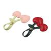 Love Cherry Pendant Peach Heart Bag Pendant Kawaii Cherry Key Chain Decoration  Decorations Crafts