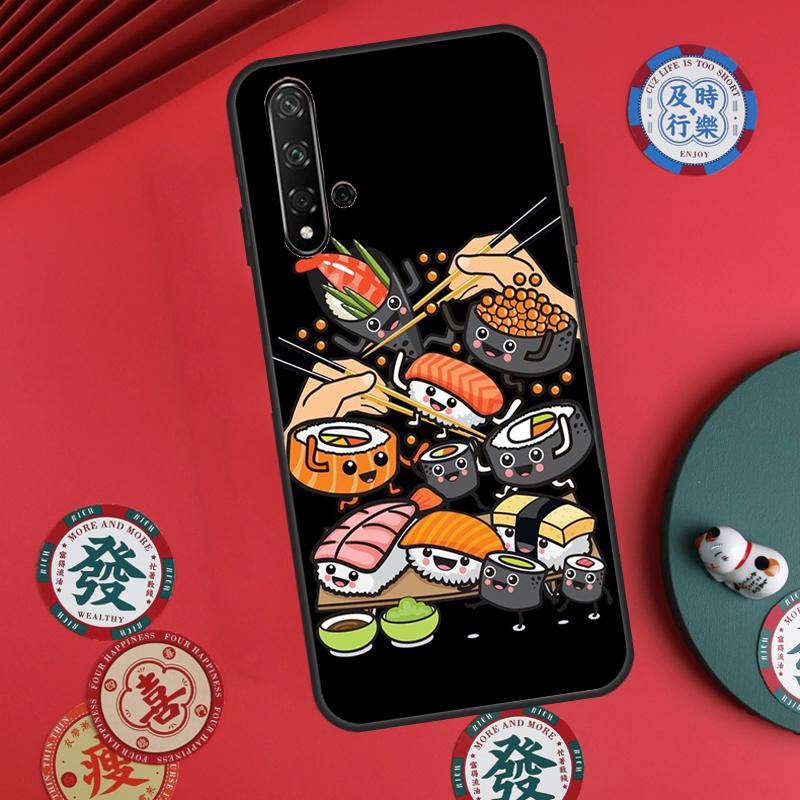 Чехол для Huawei Nova 11 Pro 9 10 SE Y70 Y60 Y90 Y61 Y91 Y73 Y72 12s 12i 11i 8i P30 P40 Lite с рисунком Суши