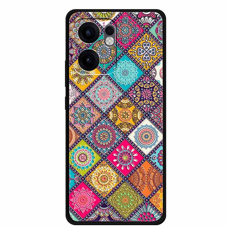 3D Тисненый Чехол Для OPPO Reno 13F 14F Чехол 13 14 F Coque Цветы Силиконовый Мягкий Задний Чехол Для OPPO Reno 13 Pro A38 A18 Чехол для Телефона