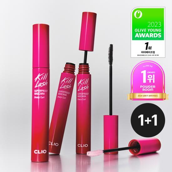 Clio Тушь для ресниц Kill Lash Super Proof 1+1 Специальное предложение