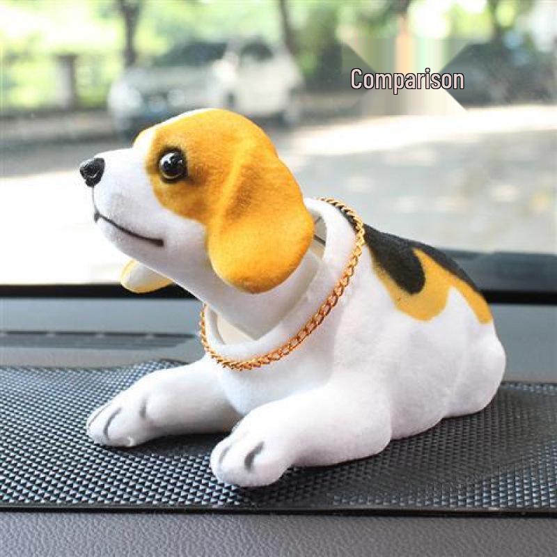 Милый мультяшный песик-бобблхед для украшения интерьера автомобиля