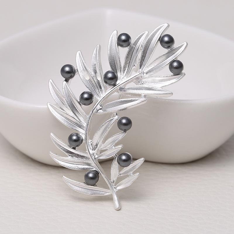 Благородная матовая брошь Ya Gold Brooch Ya Silver Brooch Temperament Clothing Accessories
