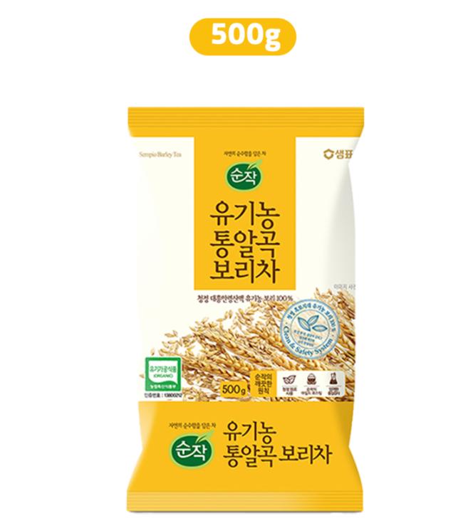 Сунчак Органический Цельнозерновой Ячменный Чай 500г | Корейский Чай из Жареного Ячменя без Кофеина