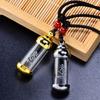 Glass Perfume Jars Cremation Pet Openable Glass Wishing Bottle Memorial Ash Bottle Vial Necklace