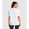 Gymshark Block Oversized T shirT whiTe B6a3z Wb86