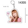 Акриловый двусторонний брелок BLACKPINK: Лиса, Джису, Дженни, Розэ