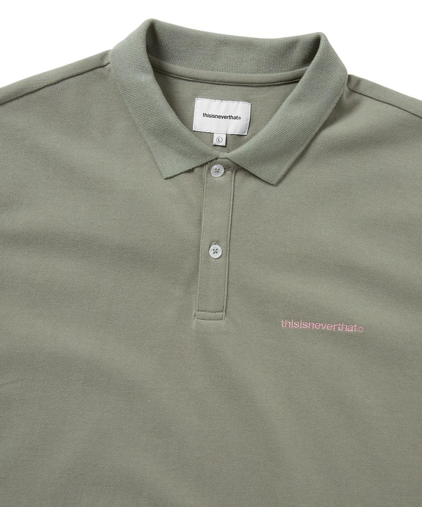 THISISNEVERTHAT Поло с коротким рукавом и логотипом T S/S Светло-оливковый