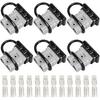10Pcs 50 Amp 600V Connector Kit, Grey For Outdoor RV Power, Batteries, 4X4 Off-Road Winch
