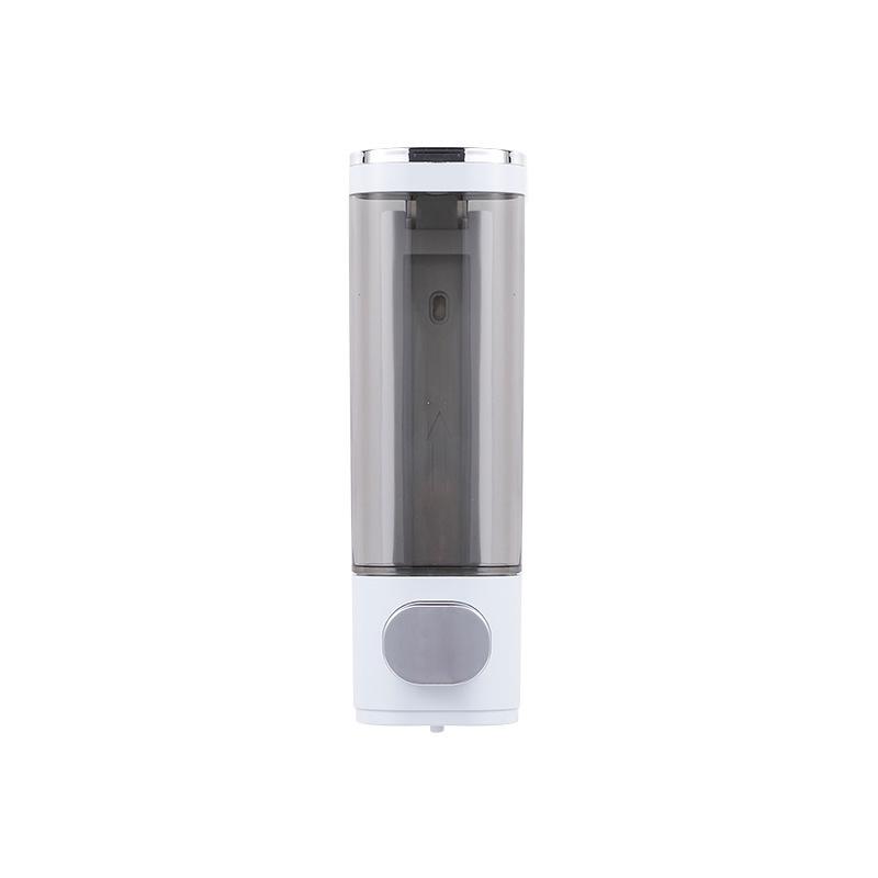 Wall Mount Triple Head Soap Dispenser, No Drill Manual Press Liquid Soap Container for Hotel & Home, Shampoo Shower Gel Dispenser Box