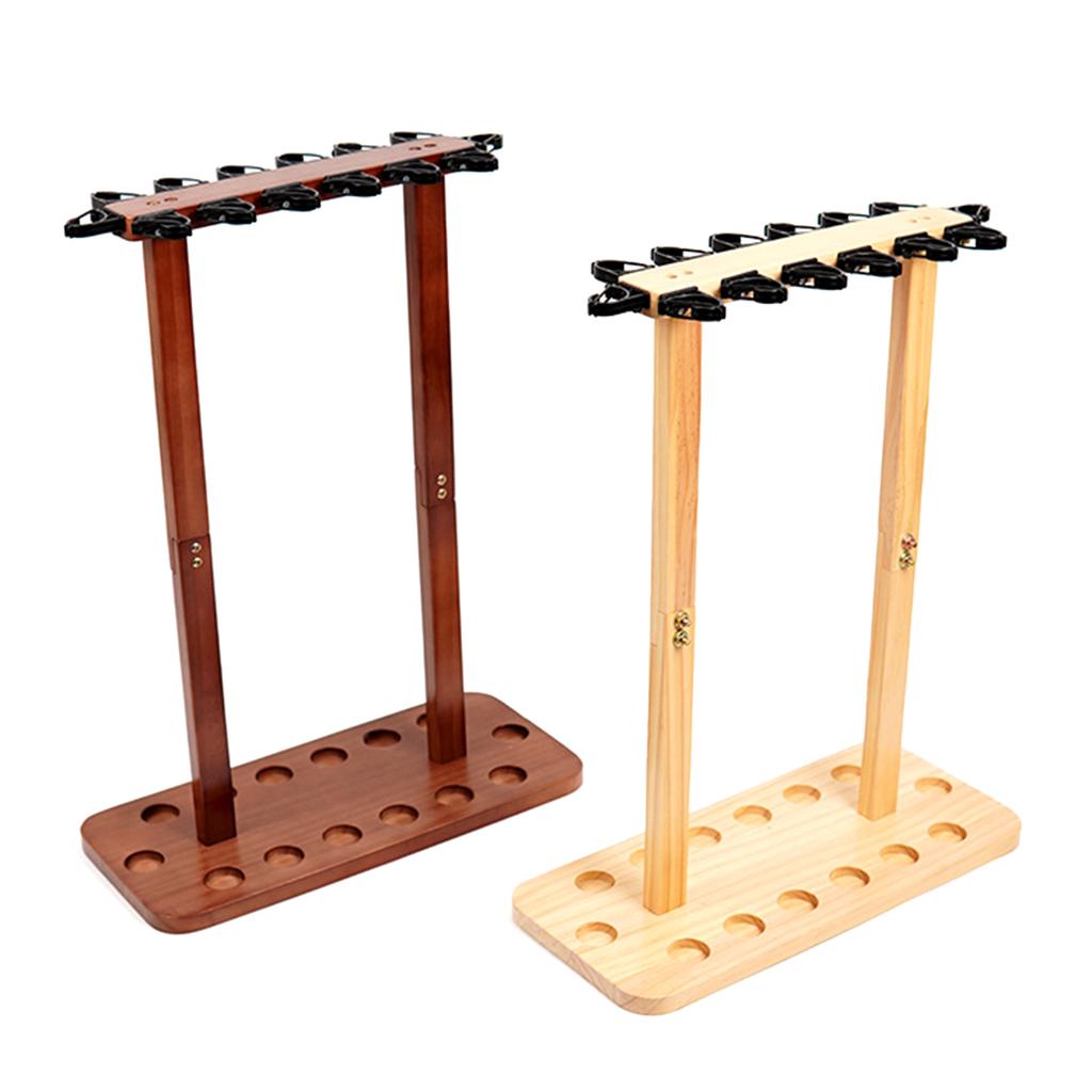 Стойки для удочек, напольная стойка, вертикальный держатель для хранения удочек для гаража, деревянная стойка для удочек, вмещает до 8/14 удочек