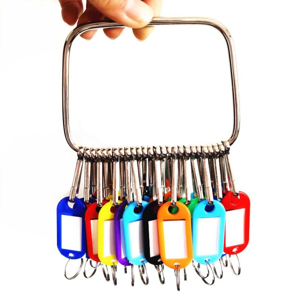16/26/36 штук Пластиковый брелок для ключей с номерными табличками Брелоки для ключей Бирки для ключей Классификация ключей