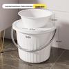 Утолщенное пластиковое многоцелевое ведро с крышкой